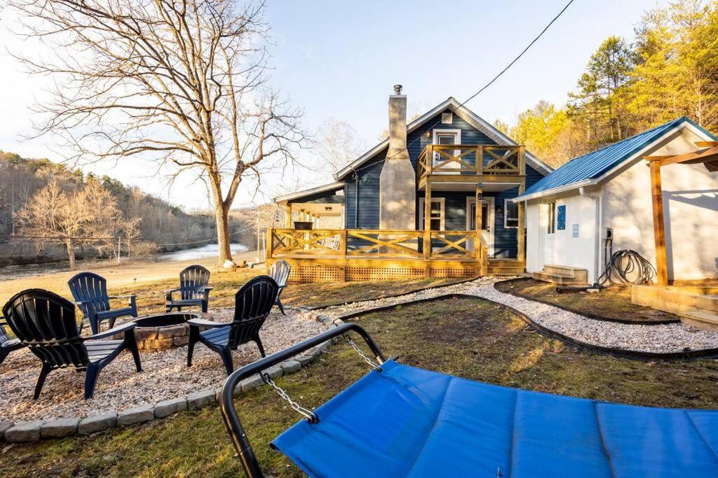 Riverside Relaxer W/Hot Tub+Fire Pit +Wifi & View Franklin Exteriér fotografie